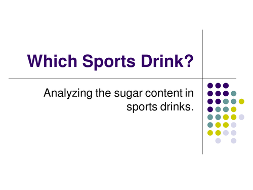 Which sports drink PowerPoint