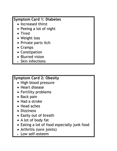 Symptom/Disorder Matching