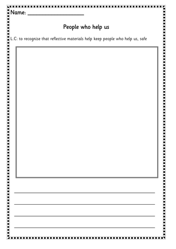 Reflective clothes  / People who help us