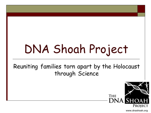 DNA Shoah project