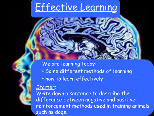 Effective Learning