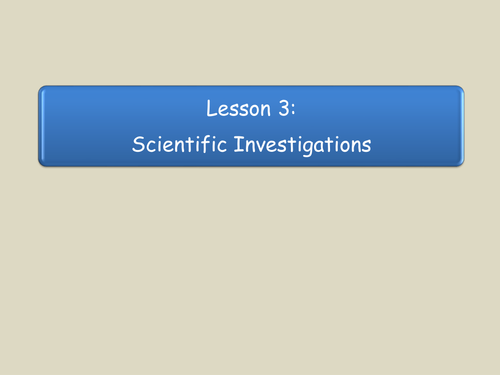 Investigative Skills | Teaching Resources