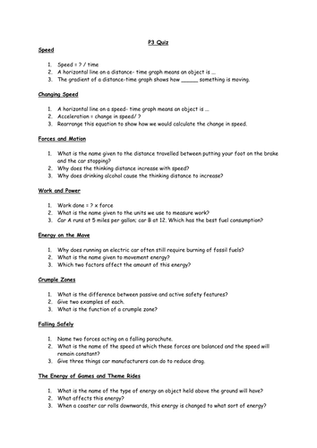 (Forces for Transport)