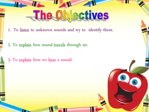 Fun way of introducing the Sound topic