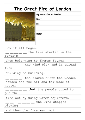 Year 1 History The Great Fire of London by Scousesquirrel - Teaching