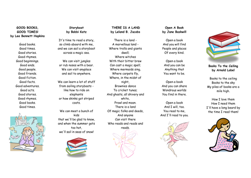 Poems for bookmarks