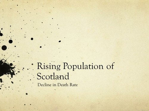 Population growth: decline in death rate