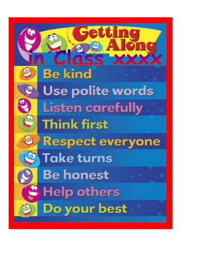 Poster - Getting Along | Teaching Resources