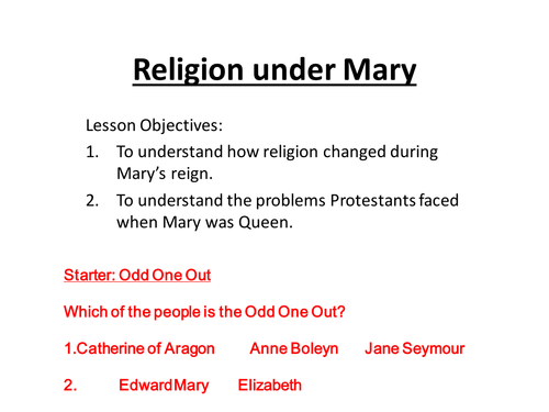 How did Religion Change (Henry VIII - Mary I)?