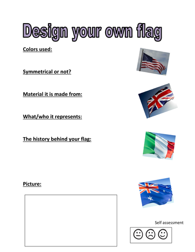 make your own flag assignment