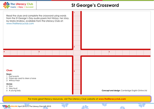 St George s Crossword Teaching Resources