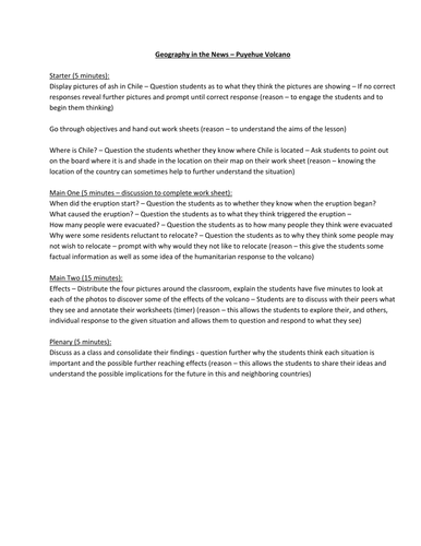 Puyehue Volcano and its effects