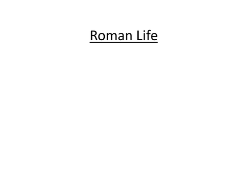 Roman Life