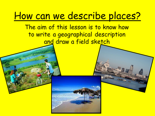 Describing the geography of places