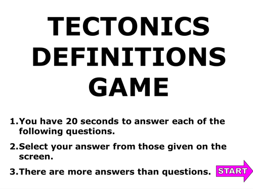 Tectonic Hazards review PowerPoint