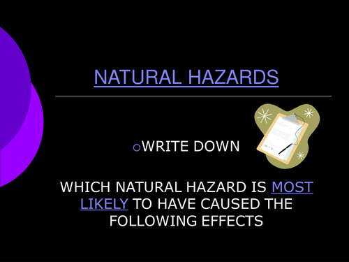 Most Likely Hazard Quiz