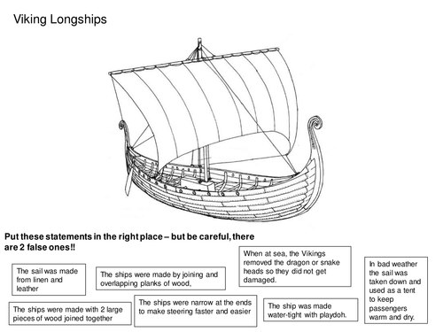 Viking boat worksheet by RJR_38 - Teaching Resources - TES