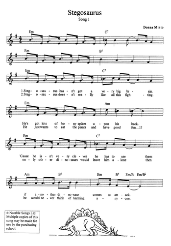 Stegosaurus - Dinosaur Song