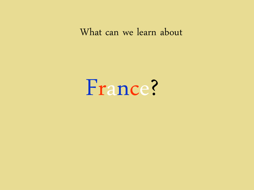 PowerPoint about France