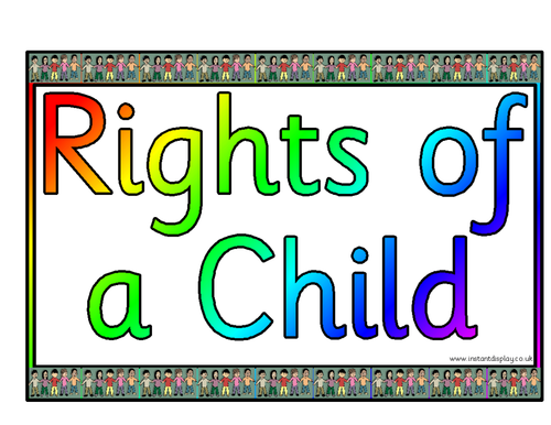 UN Rights of a Child Posters