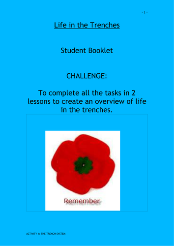 Life in Trenches carousel activities