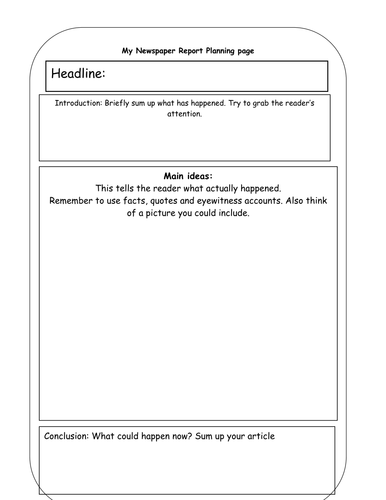 Boudicca Revolt - Newspaper Planning