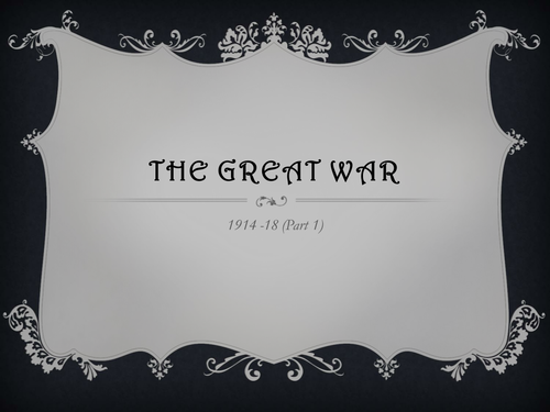 Causes of World War 1
