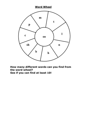 oo word wheel