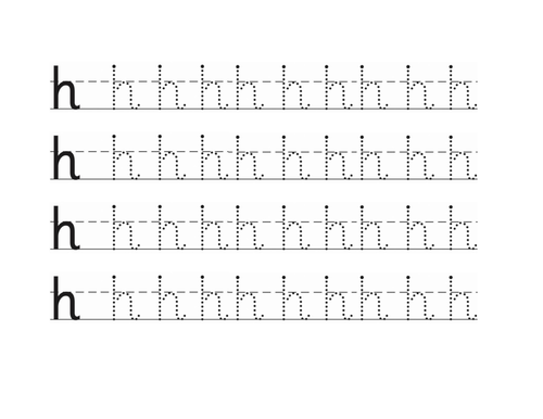 Handwriting 'h' (small) | Teaching Resources