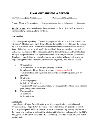 Final outline for research paper picture