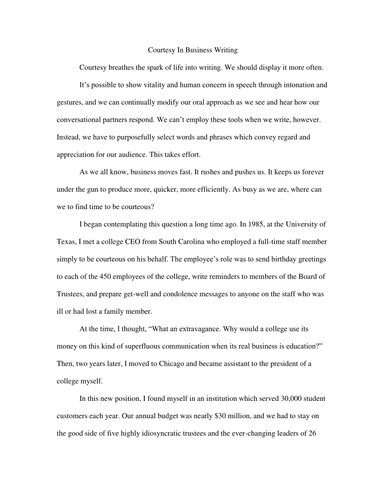 Courtesy essay in english picture