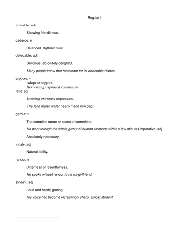 SAT vocab | Teaching Resources