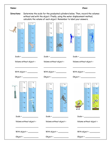 Volume By Water Displacement Worksheet Pdf Thepandoricaopenspainting