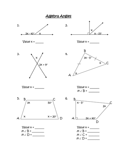 Algebra Angles | Teaching Resources