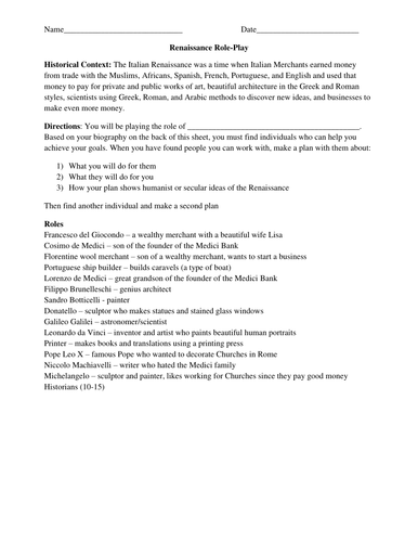 Renaissance essay questions picture