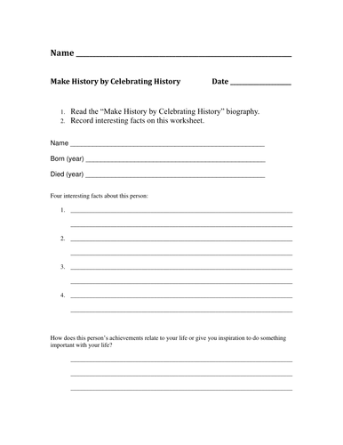 Make History by Celebrating History