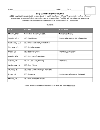 Ratification Of The Us Constitution Dbq Essay