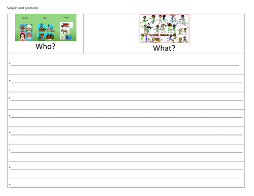 Sentence Writing - Word Frame by Krazikas - Teaching Resources - TES
