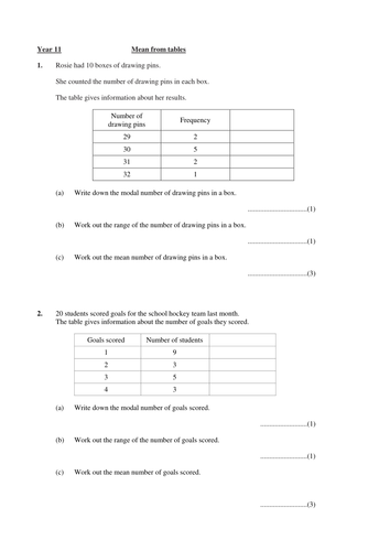 Central Tendency