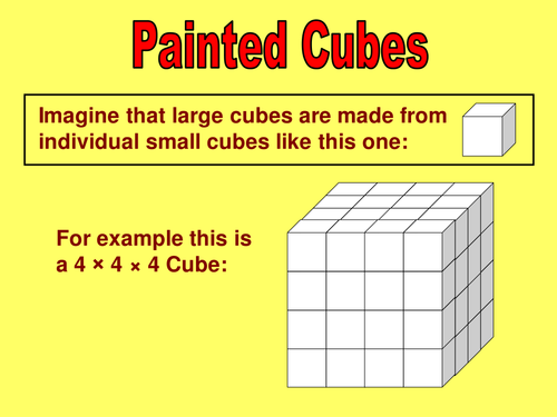 Painted cube investigation