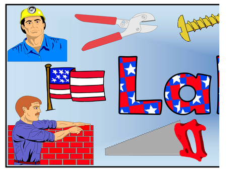 Labor Day Themed Banner