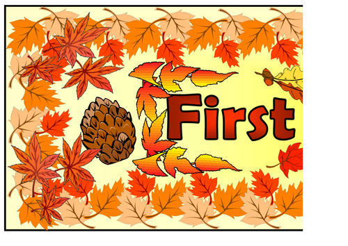 First Day of Fall Themed Banner