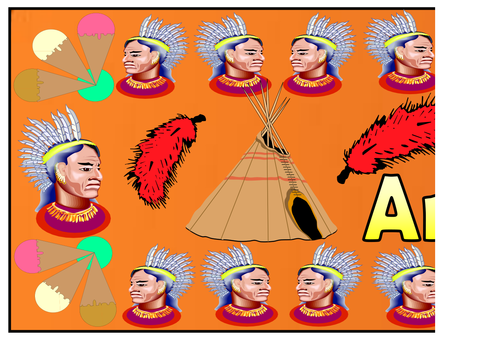 Native American Day Themed Banner