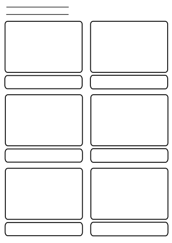 6 panel storyboard | Teaching Resources