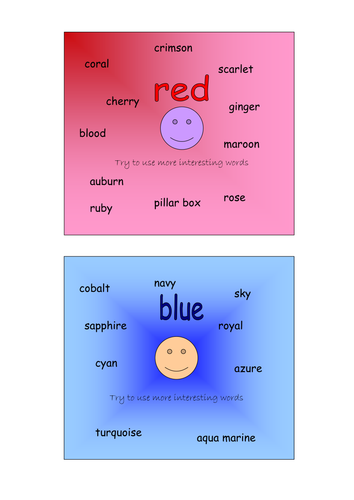 Alternative color word squares