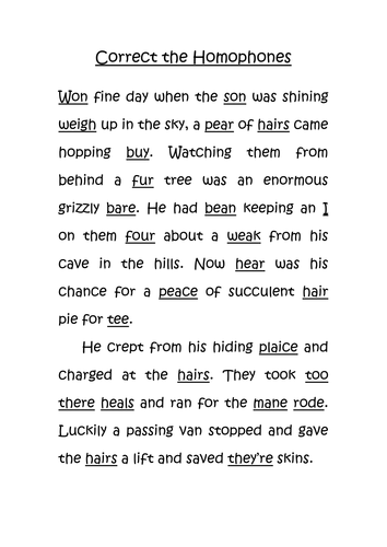 homophones choose the correct spelling by lynreb teaching resources