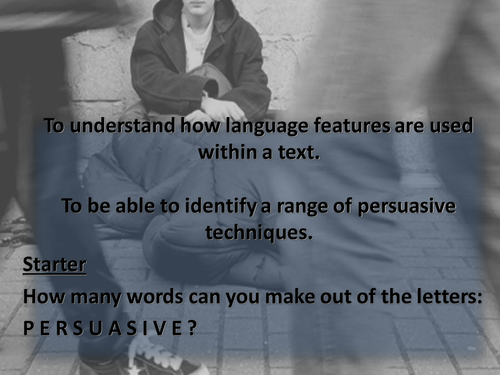 Stone Cold - Lesson PP - Persuasive Writing