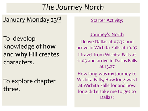 Woman In Black Lesson 5 The Journey North