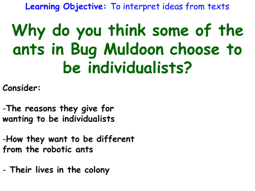 Bug muldoon writing response | Teaching Resources