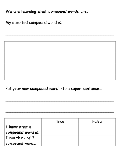 Inventing Compound Words